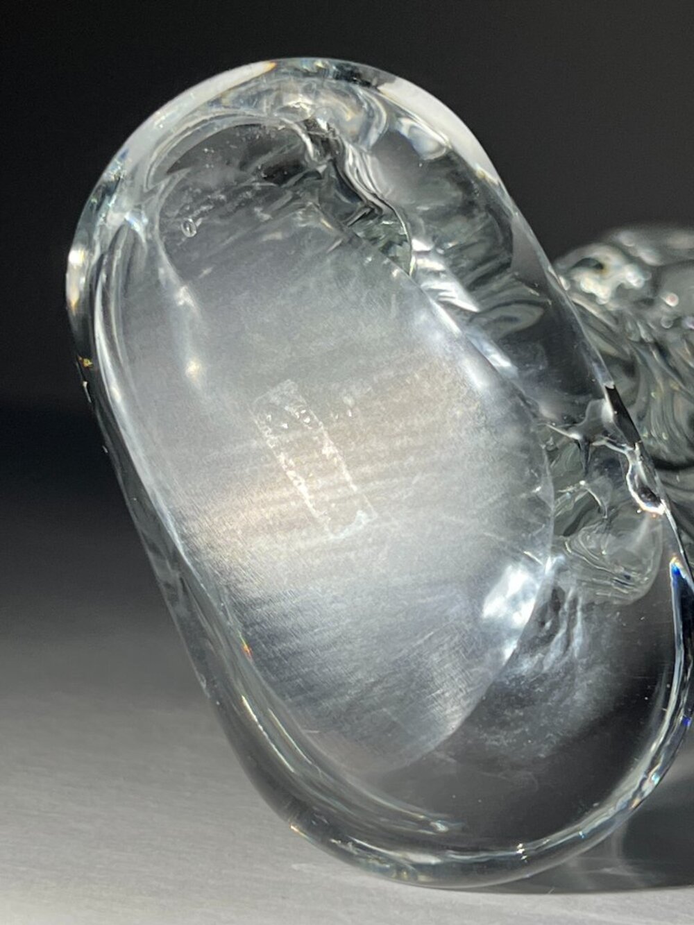 Vintage Toscany 7" Lead Crystal Angel Statue Art Deco Praying Halo Heavy Solid - Picture 5 of 9